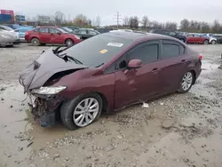 Honda Civic ex Vehiculos salvage en venta: 2012 Honda Civic EX