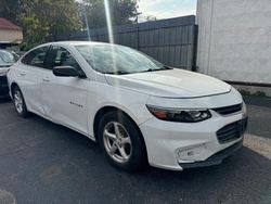 Chevrolet salvage cars for sale: 2017 Chevrolet Malibu LS