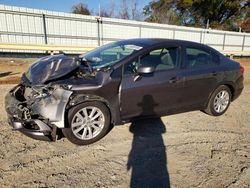 Salvage cars for sale at Chatham, VA auction: 2012 Honda Civic EXL