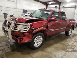 Salvage cars for sale at Avon, MN auction: 2003 Toyota Tundra Access Cab Limited