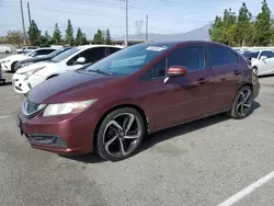 Salvage cars for sale at Rancho Cucamonga, CA auction: 2015 Honda Civic LX