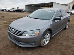 Salvage cars for sale at Brighton, CO auction: 2013 Volkswagen Passat SE