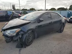 Toyota Corolla Vehiculos salvage en venta: 2015 Toyota Corolla L