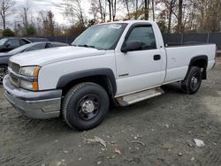 Chevrolet Silverado c2500 salvage cars for sale: 2003 Chevrolet Silverado C2500