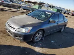 Salvage cars for sale from Copart Denver, CO: 2007 Honda Accord EX