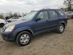 Honda salvage cars for sale: 2006 Honda CR-V LX