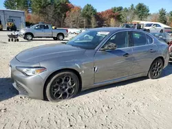 Salvage cars for sale at Mendon, MA auction: 2017 Alfa Romeo Giulia Q4