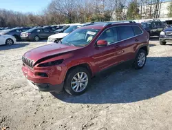 Salvage cars for sale at North Billerica, MA auction: 2015 Jeep Cherokee Limited