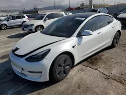 Salvage cars for sale at Sun Valley, CA auction: 2022 Tesla Model 3