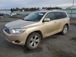 Salvage cars for sale from Copart Pennsburg, PA: 2008 Toyota Highlander Limited