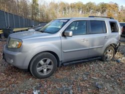 Salvage cars for sale at Waldorf, MD auction: 2011 Honda Pilot EXL