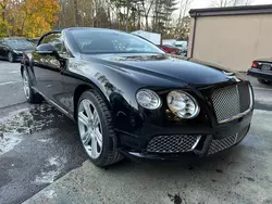 Salvage cars for sale at North Billerica, MA auction: 2012 Bentley Continental GTC