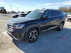 Salvage cars for sale at Oklahoma City, OK auction: 2021 Volkswagen Atlas SEL Premium