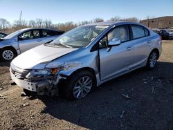 Honda salvage cars for sale: 2012 Honda Civic EX