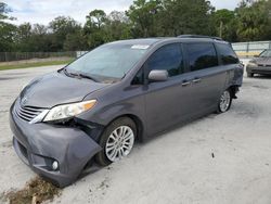 Salvage cars for sale from Copart Fort Pierce, FL: 2016 Toyota Sienna XLE