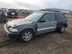 Honda salvage cars for sale: 1991 Honda Civic DX