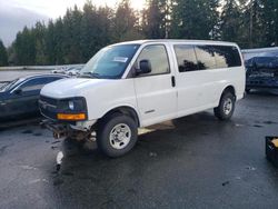 Salvage cars for sale at Arlington, WA auction: 2005 Chevrolet Express G3500