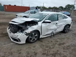 Salvage cars for sale at Homestead, FL auction: 2020 Honda Civic LX