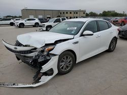 Salvage cars for sale from Copart Wilmer, TX: 2019 KIA Optima LX