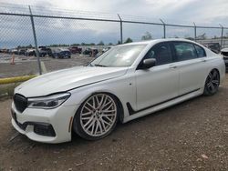 Salvage cars for sale at Houston, TX auction: 2017 BMW 750 I