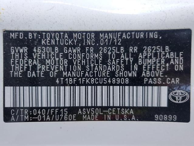 2012 Toyota Camry Base