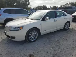 Salvage cars for sale from Copart Ocala, FL: 2012 Lincoln MKZ Hybrid