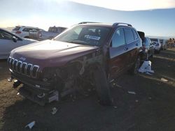 Salvage cars for sale at Brighton, CO auction: 2019 Jeep Cherokee Overland