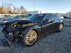 Infiniti salvage cars for sale: 2018 Infiniti Q50 Luxe