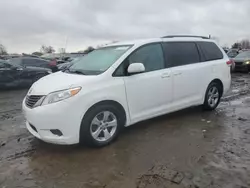 Salvage cars for sale from Copart Hillsborough, NJ: 2012 Toyota Sienna LE