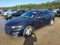 Salvage cars for sale at Greenwell Springs, LA auction: 2017 Chevrolet Malibu LS