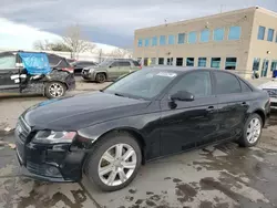 Salvage cars for sale at Littleton, CO auction: 2011 Audi A4 Premium