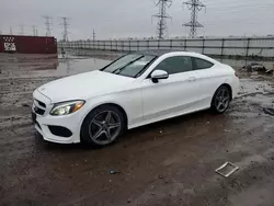 Salvage cars for sale at Elgin, IL auction: 2018 Mercedes-Benz C 300 4matic