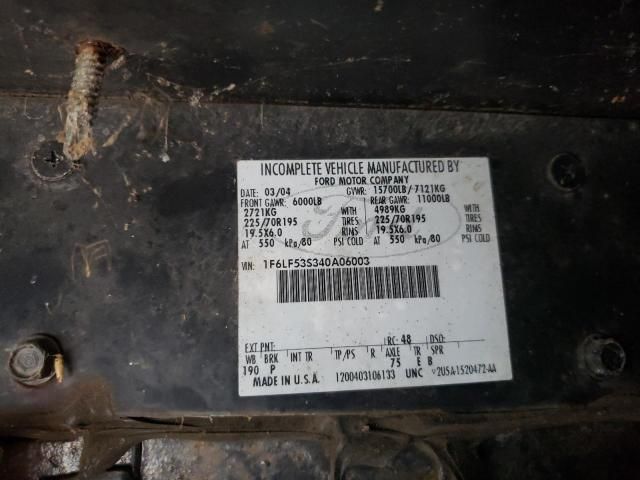 2005 Ford F550 Super Duty Stripped Chassis