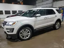 Salvage cars for sale from Copart Blaine, MN: 2017 Ford Explorer Limited