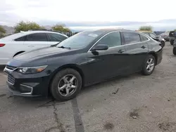 Salvage cars for sale at North Las Vegas, NV auction: 2017 Chevrolet Malibu LS