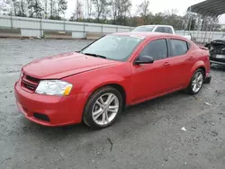 Salvage cars for sale at Spartanburg, SC auction: 2013 Dodge Avenger SE