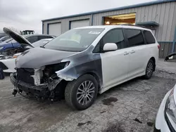 Salvage cars for sale at Chambersburg, PA auction: 2018 Toyota Sienna XLE