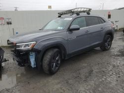 Salvage cars for sale at Albany, NY auction: 2021 Volkswagen Atlas Cross Sport SE