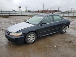 Salvage cars for sale at Chicago Heights, IL auction: 2002 Honda Accord EX