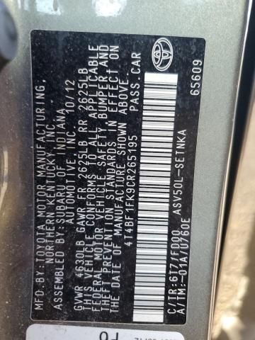 2012 Toyota Camry Base