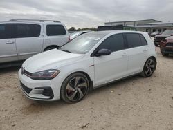 Salvage cars for sale from Copart San Antonio, TX: 2019 Volkswagen GTI S