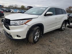 Carros salvage sin ofertas aún a la venta en subasta: 2014 Toyota Highlander Limited