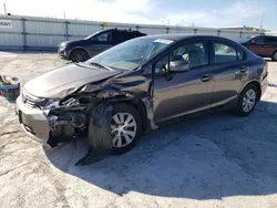 Salvage cars for sale at Walton, KY auction: 2012 Honda Civic LX