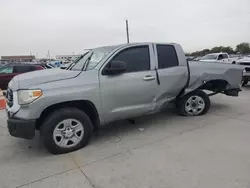 Toyota Tundra Double cab sr salvage cars for sale: 2015 Toyota Tundra Double Cab SR