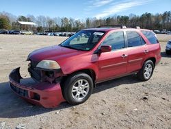 Salvage cars for sale at Charles City, VA auction: 2004 Acura MDX Touring