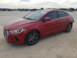 Salvage cars for sale at San Antonio, TX auction: 2018 Hyundai Elantra SEL