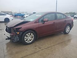 Salvage Cars with No Bids Yet For Sale at auction: 2012 Honda Civic LX