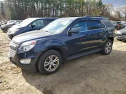 Salvage cars for sale at North Billerica, MA auction: 2016 Chevrolet Equinox LT