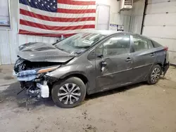 Salvage cars for sale from Copart Lyman, ME: 2022 Toyota Prius Prime LE