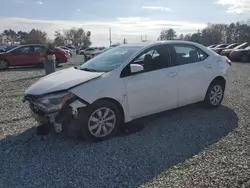 Carros salvage a la venta en subasta: 2016 Toyota Corolla L